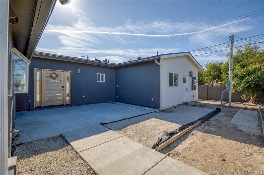Rear yard at 10301 Antigua St